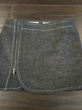 Purnell Grey Wool Mini  Skirt Sz 2/26 NWOT